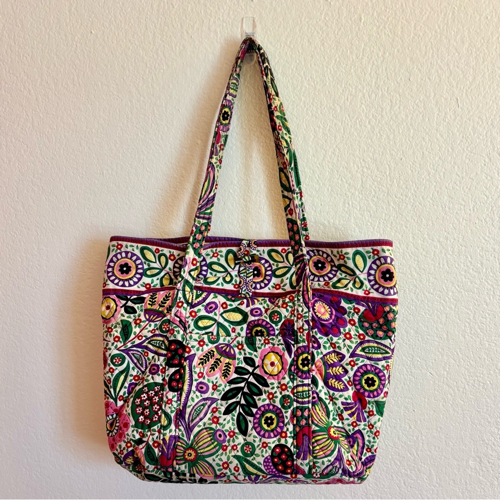 Viva La Vera Multicolor Floral Vera Bradley Tote